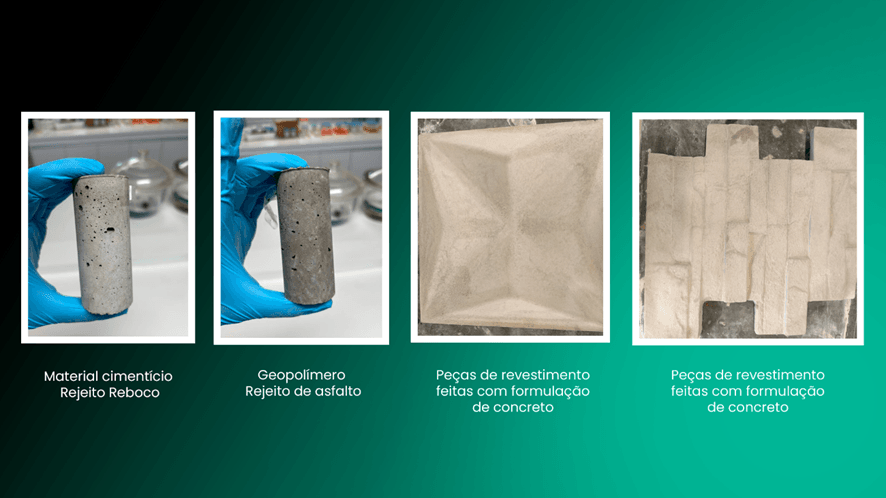 Produção dos pisos em escala laboratorial na fase de P&D